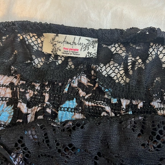 Free People Black Floral Dress xs NWOT - Picture 5 of 8